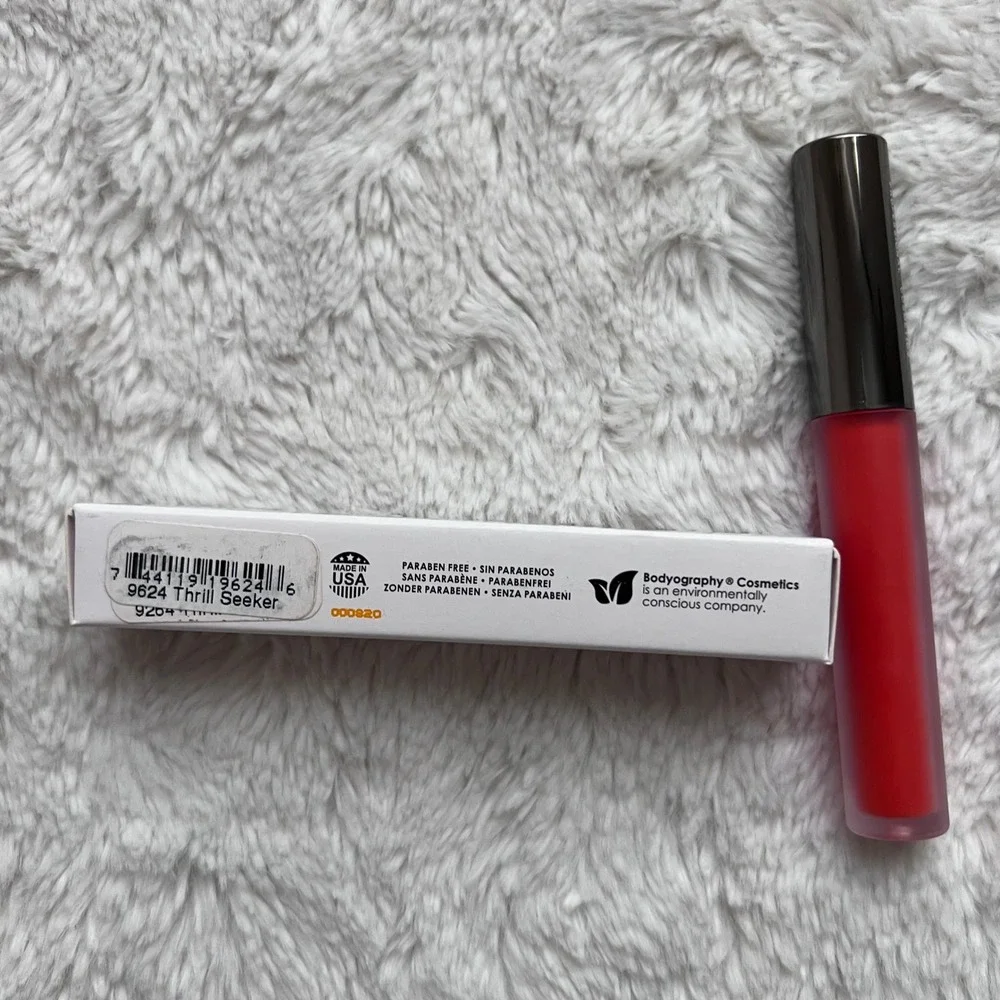 Bodyography Lip Lava Liquid Lipstick Thrill Seeker Matte 0.08oz New in Box